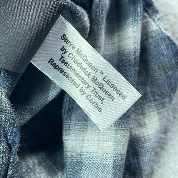 Barbour International Steve McQueen Shirt Mens Small Plaid Slim Fit - Picture 10 of 11